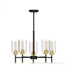 Industrial Style Glass Chandelier Light Indoor Lamp